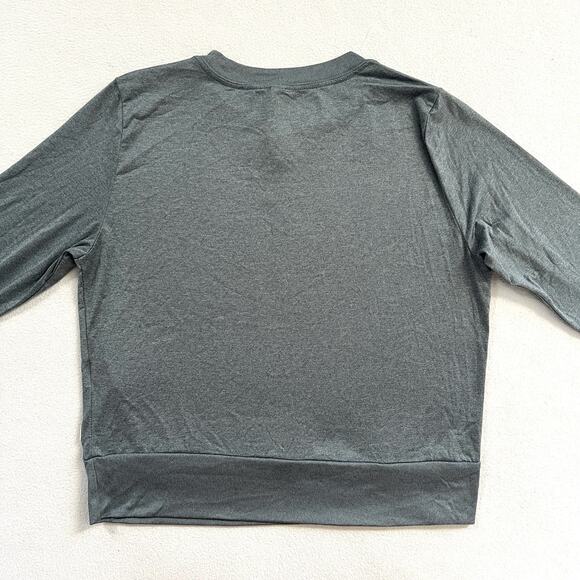 Vuori Women Smoke Blue Heather Daydream Crew Long Sleeve Performance Top VW133 S - Picture 7 of 7